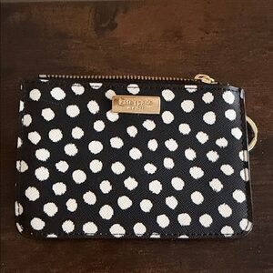Kate Spade Black and White Dot Pouch
